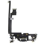 Gniazdo złącze port ładowania mikrofon dolny taśma flex do Apple iPhone 12 Pro Max (OEM Oryginał) (Czarny)